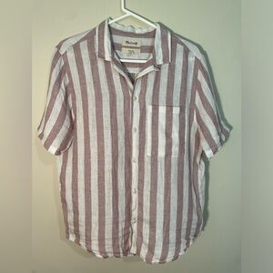 Madewell Short Sleeve Linen Shirt - Small